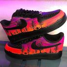 Orange Purple Landscape Custom Air Force 1-shecustomize