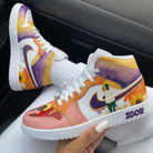 Orange Purple Sunflower Custom Air Jordan 1-shecustomize