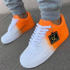Orange White Ombre Custom Air Force 1-shecustomize