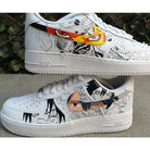 Orange Yellow Anime - Themed Custom Air Force 1-shecustomize