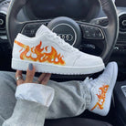 Orange Yellow Flame Custom Air Jordan 1-shecustomize