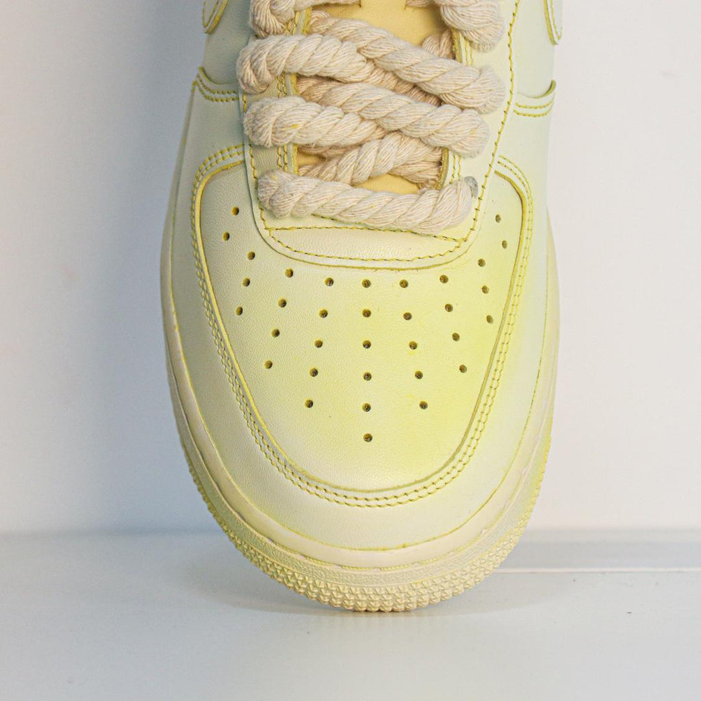 Oxidation Yellowing Lemon Custom Air Force 1-shecustomize