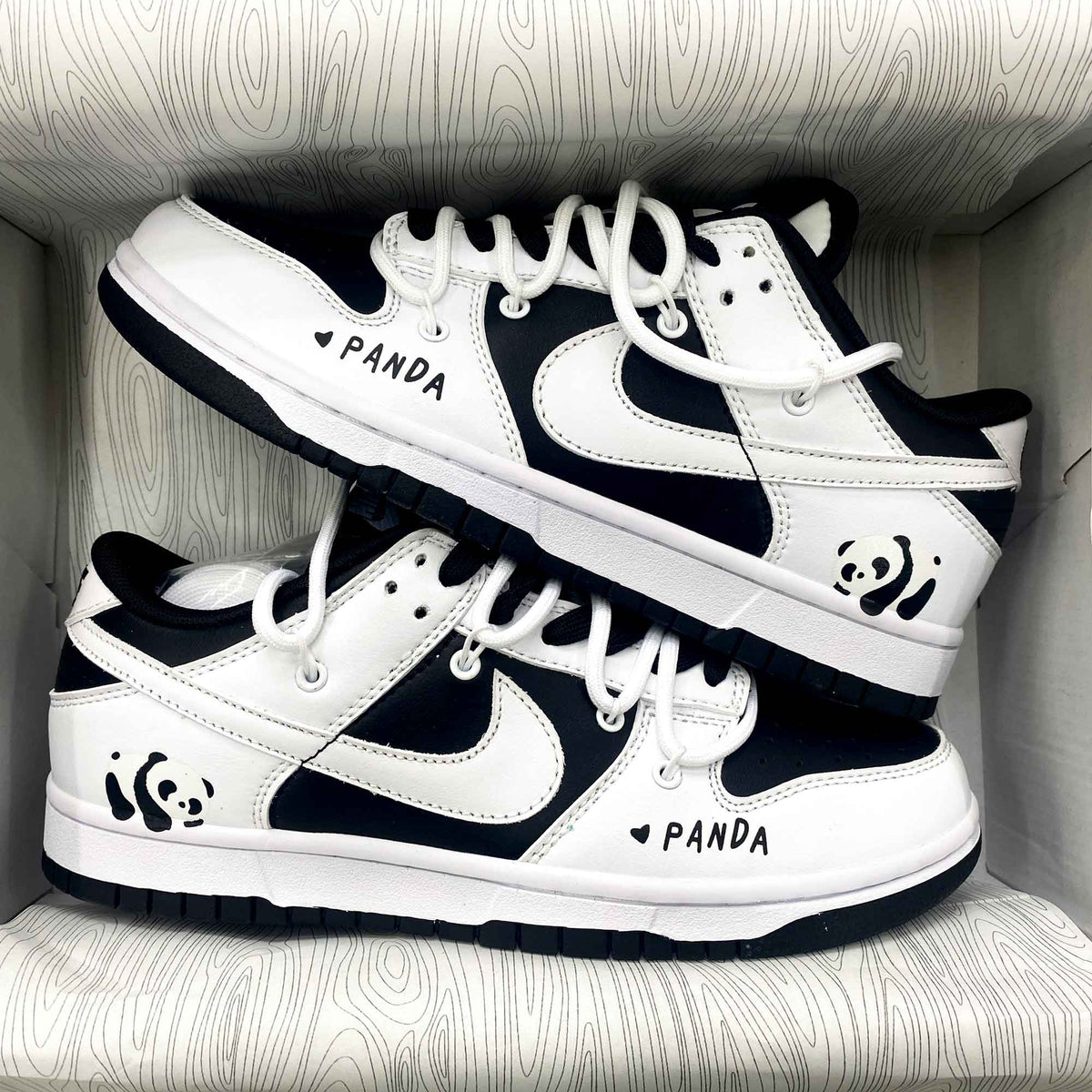 Cool Custom Dunks Pa Black White Custom Nike Dunk – SHECUSTOMIZE