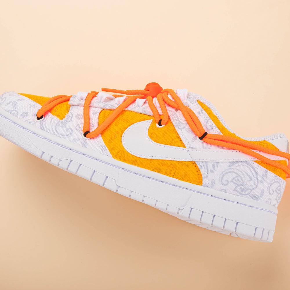 Paisley Orange Nike Dunk Custom Shoes Sneakers-shecustomize