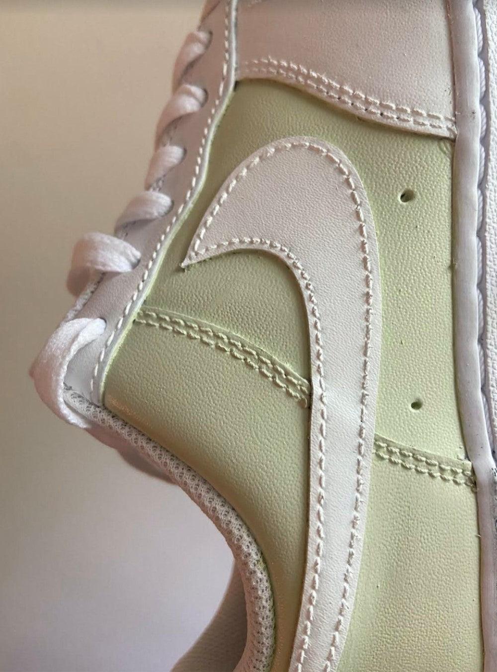 Pastel Green Custom Air Force 1-shecustomize