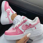 Pink And Baby Pink Bows Pink Ribbon Custom Air Force 1-shecustomize