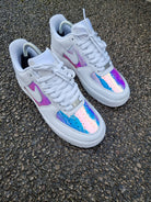 Pink Blue Iridescent Custom Air Force 1-shecustomize