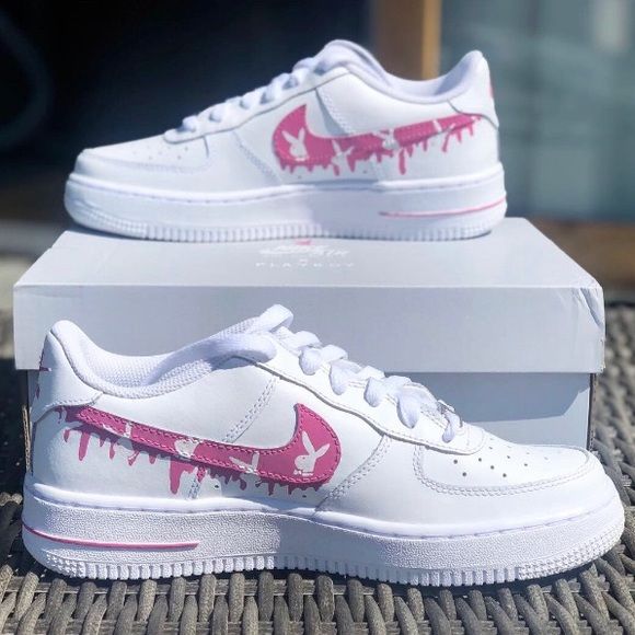 Pink Bunny Drip Custom Air Force 1-shecustomize