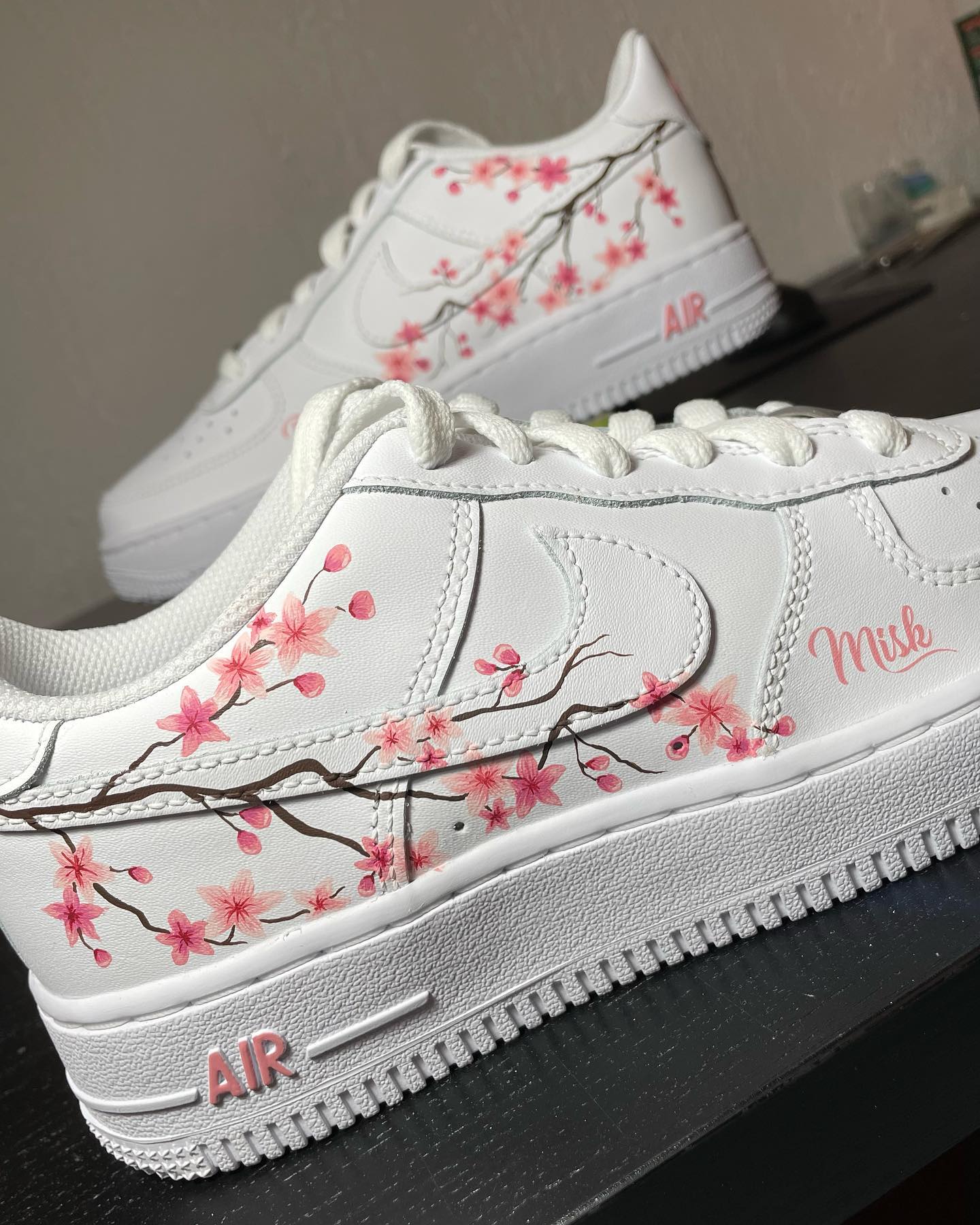 Pink Cherry Blossom Custom Air Force 1-shecustomize