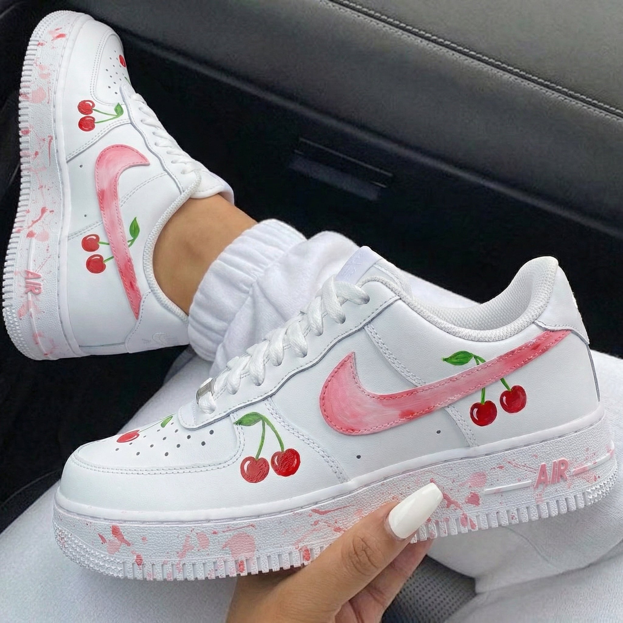 Pink Cherry Custom Air Force 1-shecustomize