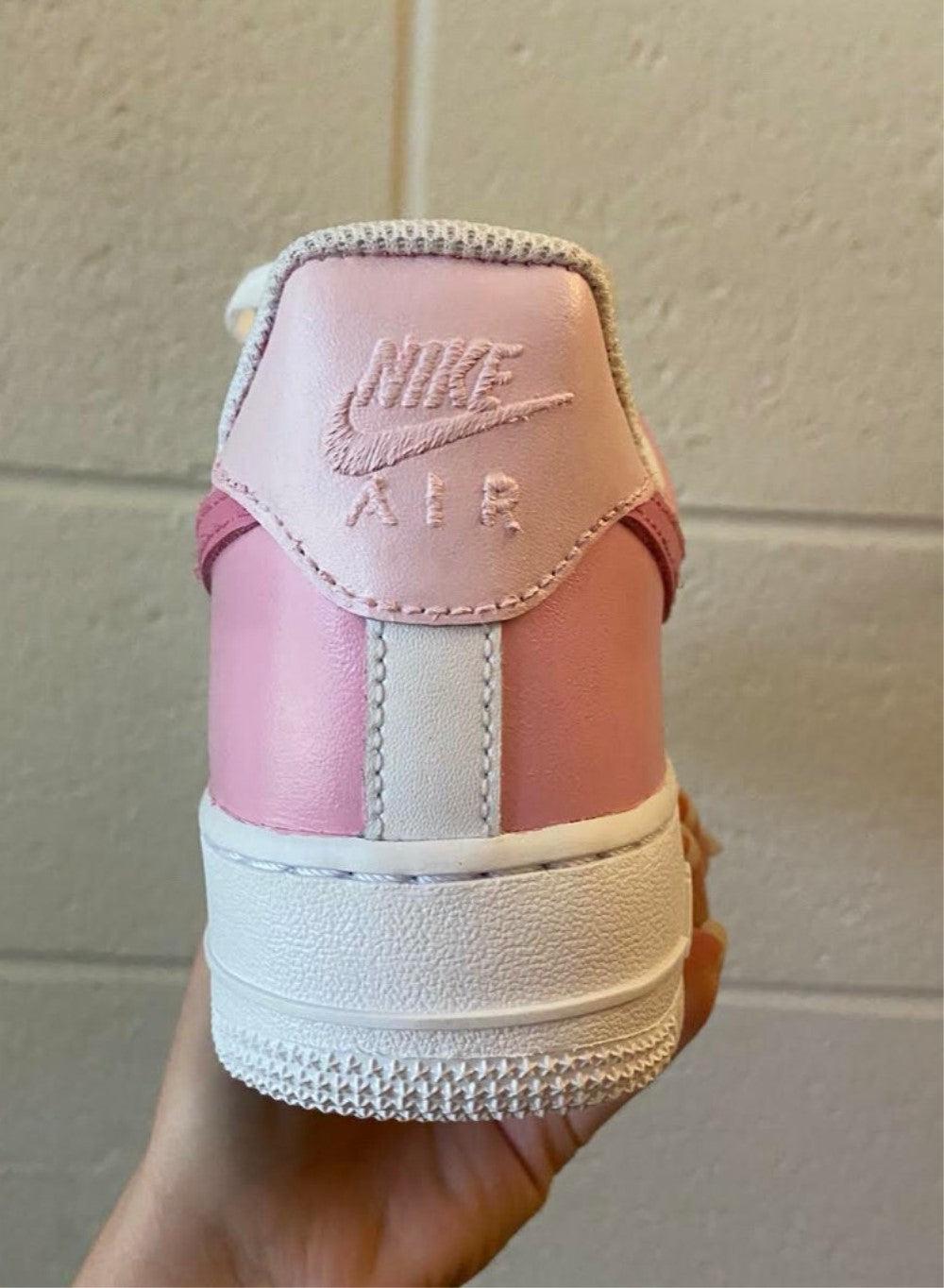 Pink Custom Air Force 1-shecustomize