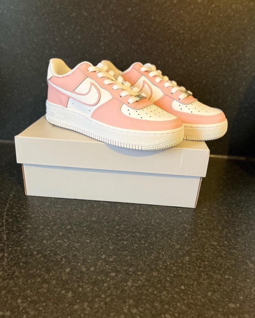 Pink Custom Air Force 1-shecustomize