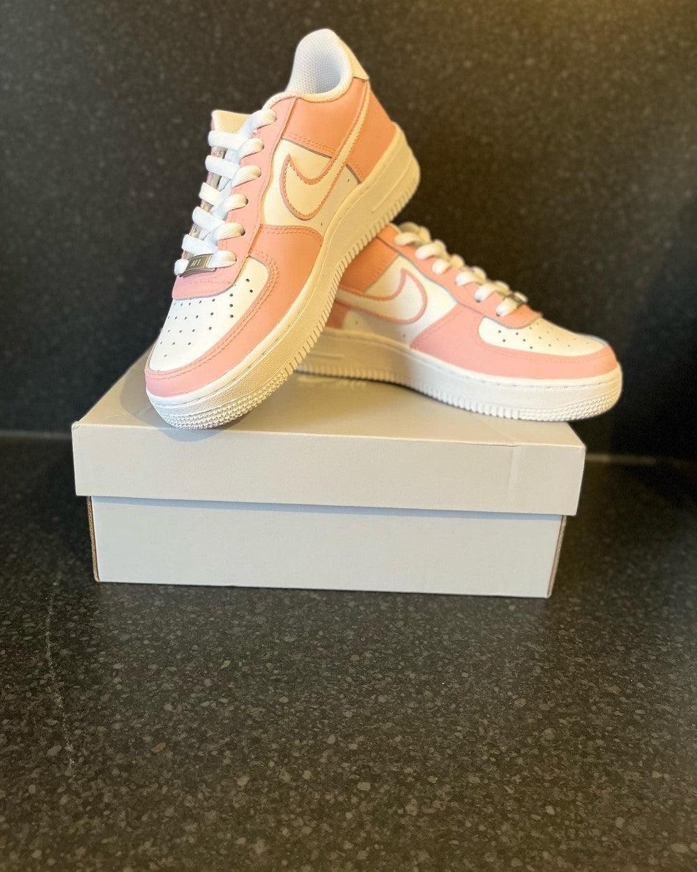 Pink Custom Air Force 1-shecustomize
