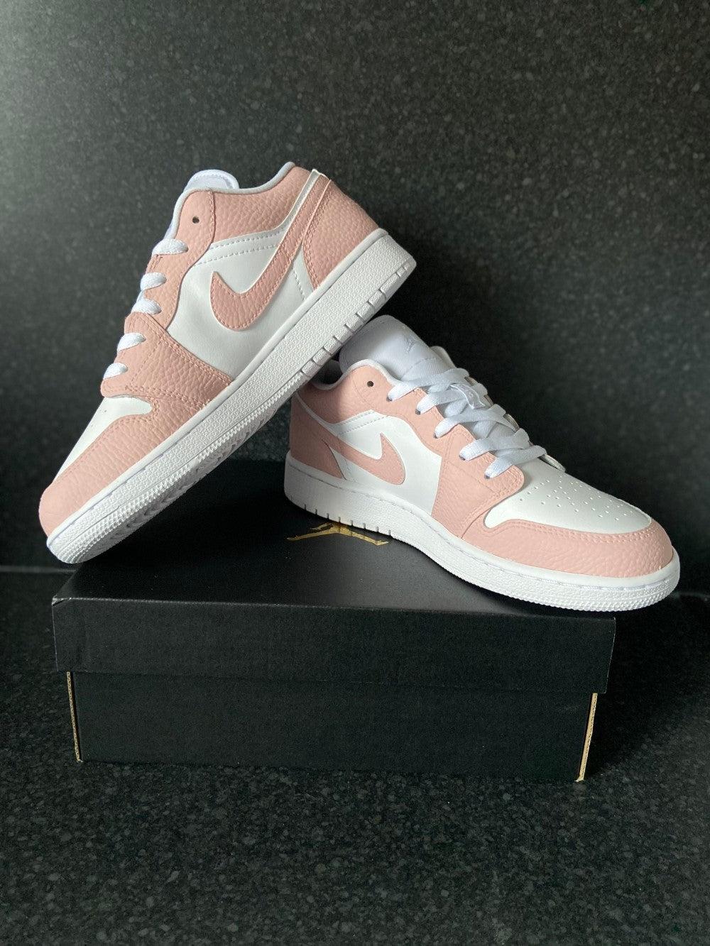 Pink Custom Air Jordan 1-shecustomize