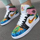 Pink Green and Multicolor Mosaic Custom Air Jordan 1-shecustomize