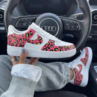 Pink Leopard Print With Neon Green Black Spots Custom Air Force 1-shecustomize