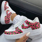 Pink Leopard Print With Neon Green Black Spots Custom Air Force 1-shecustomize
