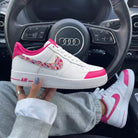 Pink Mosaic Pattern Custom Air Force 1-shecustomize
