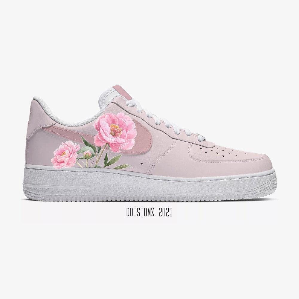 Pink Peony Flowers Custom Air Force 1-shecustomize