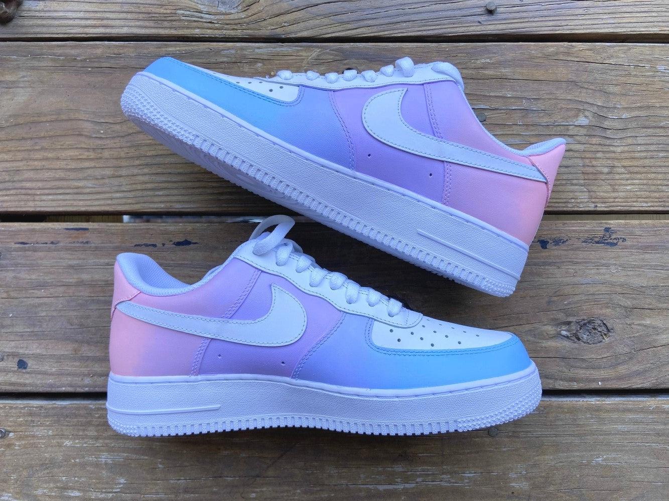 Air force 1 fashion blue pink