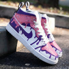 Pink Purple Drip Custom Air Jordan 1-shecustomize
