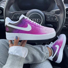 Pink Purple Galaxy Custom Air Force 1-shecustomize