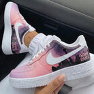Pink Purple Gradient Starry City Custom Air Force 1-shecustomize
