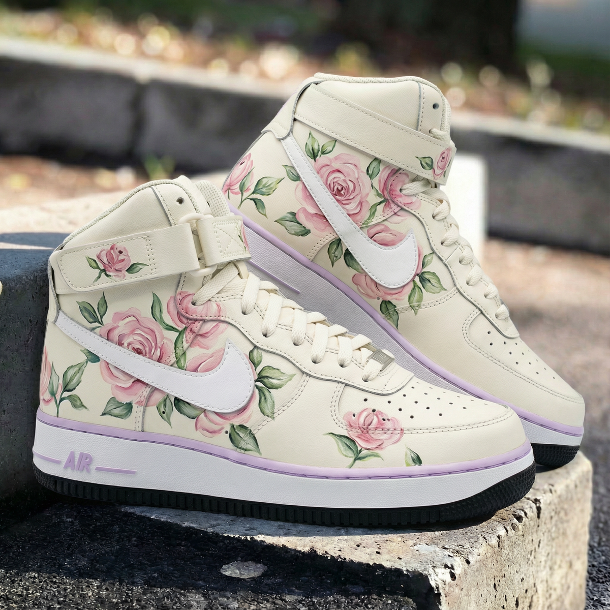 Pink Rose Custom Air Force 1 – SHECUSTOMIZE