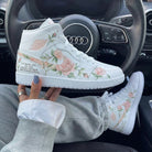 Pink Rose Custom Air Jordan 1-shecustomize