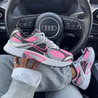 Pink Silver Black Mesh Custom Nike V5 RNR