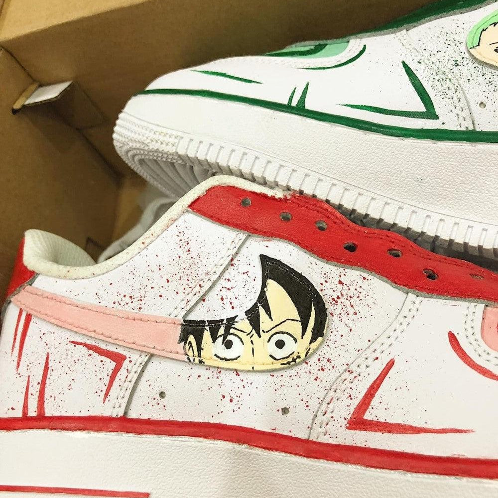 Pirates playing Luffy and Sauron Custom Air Force 1-shecustomize