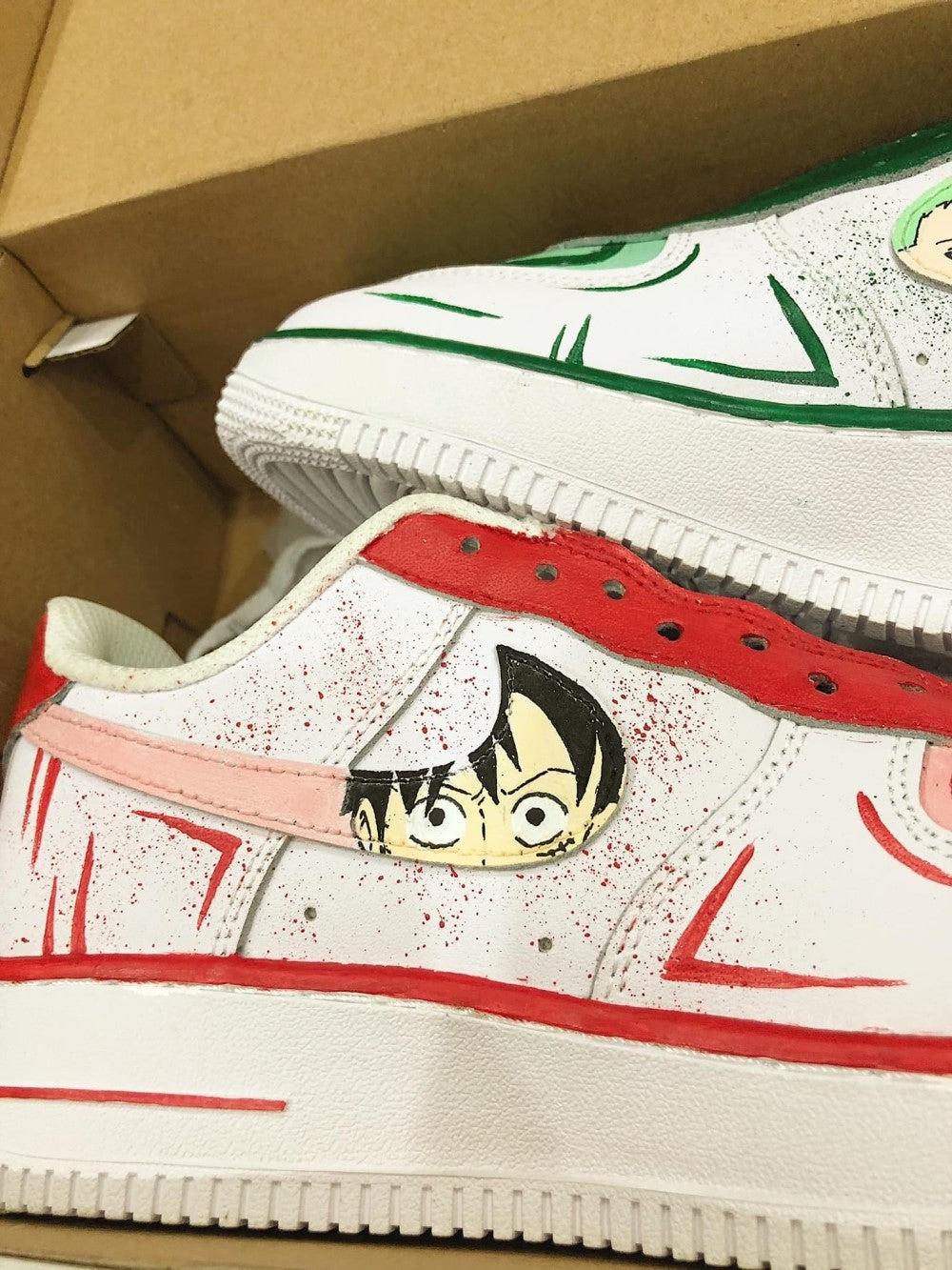 Pirates playing Luffy and Sauron Custom Air Force 1-shecustomize