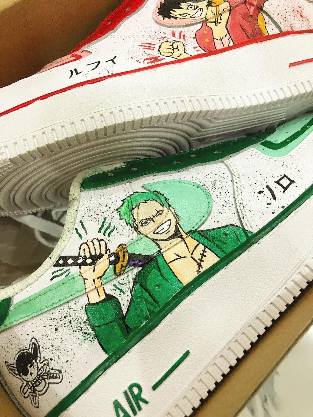 Pirates playing Luffy and Sauron Custom Air Force 1-shecustomize