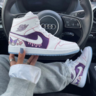 Purple Baby Pink Kuromi Skull Heart Custom Air Jordan 1-shecustomize