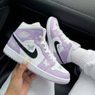 Purple Black Butterflies Custom Air Jordan 1-shecustomize