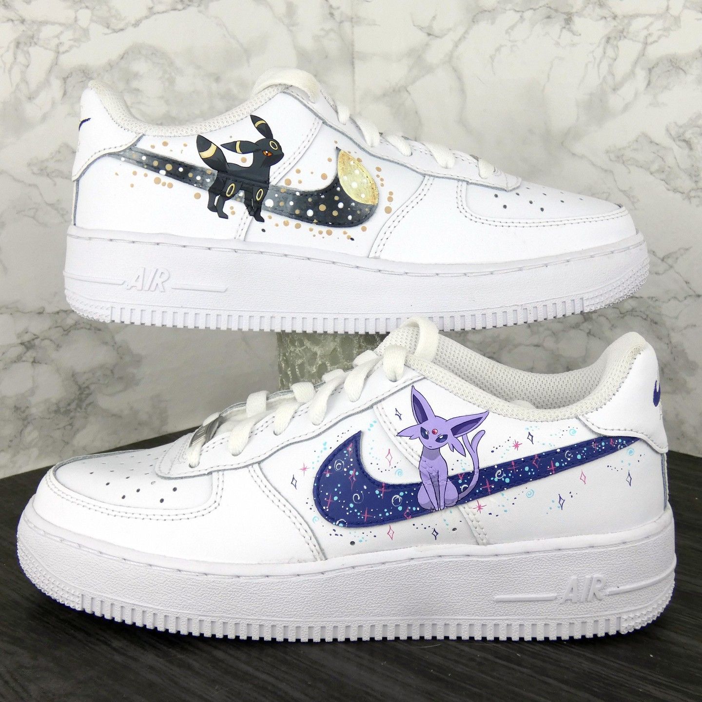 Purple Black Pokemon Custom Air Force 1-shecustomize