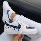 Purple Blue Galaxy Drip Custom Air Force 1-shecustomize