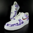 Purple Camo Shark Custom Air Force 1-shecustomize