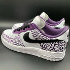Purple Crackle Custom Air Force 1-shecustomize