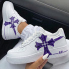 Purple Cross Custom Air Force 1-shecustomize