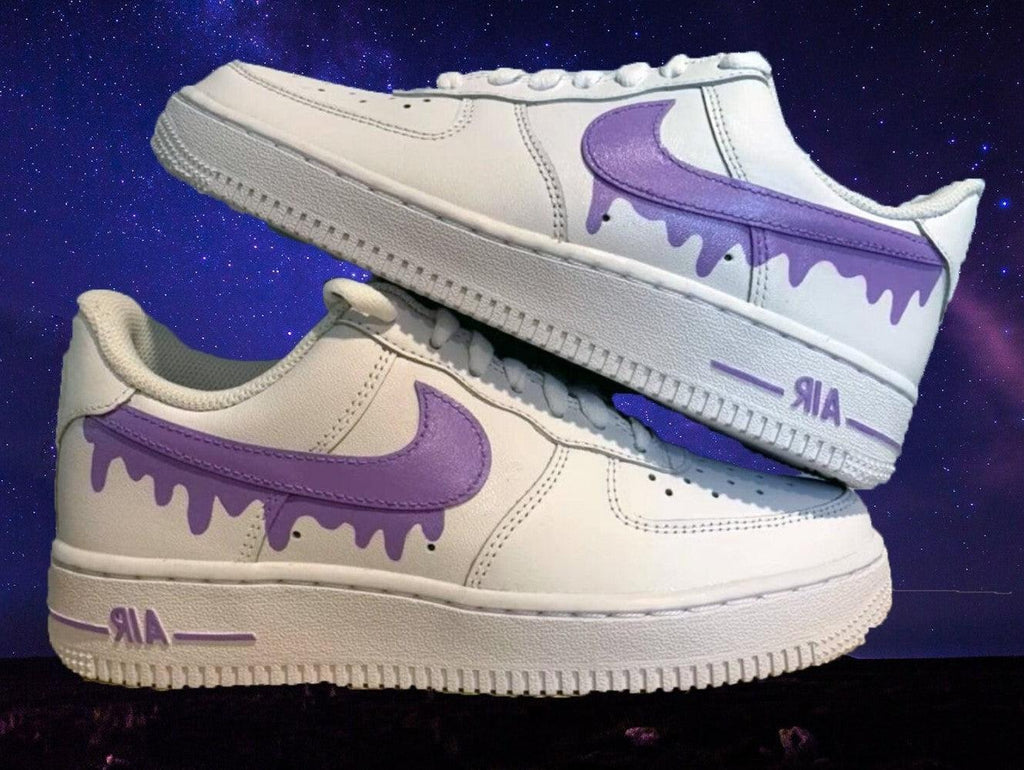 Purple Drip Custom Air Force 1-shecustomize