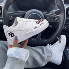Purple Gold Checkered Custom Air Force 1-shecustomize