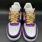 Purple Gold White Custom Air Force 1-shecustomize