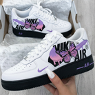 Purple Pink Butterfly Custom Air Force 1-shecustomize