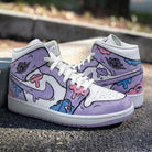 Purple Pink Cartoon Custom Air Jordan 1-shecustomize