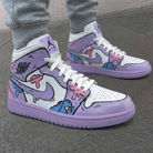 Purple Pink Cartoon Custom Air Jordan 1-shecustomize