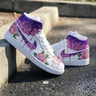 Purple Pink Rose Custom Air Jordan 1-shecustomize