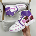 Purple Pink Rose Custom Air Jordan 1-shecustomize