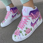 Purple Pink Rose Custom Air Jordan 1-shecustomize