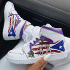 Purple Red Blue Frog Pattern Custom Air Jordan 1-shecustomize